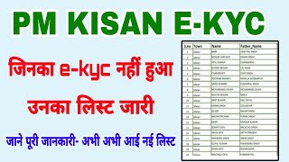 pm kisan ekyc pending list kaise dekhe  Ekyc pending list pm kisan dawnload kaise kare 2024 [upl. by Edouard378]