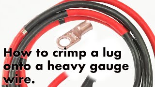 Battery wires are too expensive How to build custom heavy gauge wire for your DIY solar setup [upl. by Petracca641]