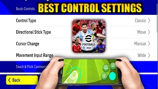 Best Control Settings For eFootball 2022 Mobile [upl. by Muhammad]