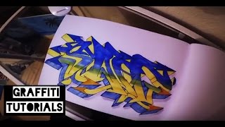 Drawing Graffiti Sketches  Graffiti Tutorial [upl. by Clie]