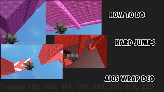 How to do hard jumps Aio’s wraparound difficulty chart obby [upl. by Zolnay]