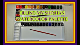 NEW WATERCOLOR PAINT PALETTE LETS FILL IT UP PAUL RUBENS WATERCOLORS [upl. by Claudia832]