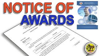 NOTICE OF AWARDS  PROCUREMENT  BARANGAY ACCOUNTING [upl. by Egerton]