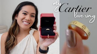 CARTIER LOVE wedding band  review and wear amp tear [upl. by Ylrehc]