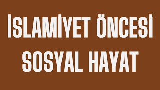 39KPSS TARİH 2026  İslamiyet Öncesi Sosyal Hayat 13GÜN [upl. by Layla803]