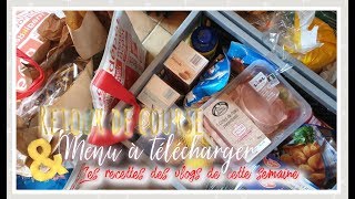 Retour de course du 1012 menu à télécharger  les recettes à venir dans les vlogs de cette semaine [upl. by Neurath597]