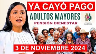 💥SE ADELANTA ADULTOS MAYORES HOY DOMINGAZO 3 DE NOVIEMBRE LETRA Y FECHA DEL DEPOSITO💥 [upl. by Irpak]