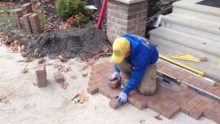 Holland Nicolock Interlocking Pavers Golden Brown Blend Herringbone Hardscape in Gettysburg PA [upl. by Margalit229]