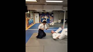 Aikido  Gyaku fuse kokyu nage [upl. by Annalla]