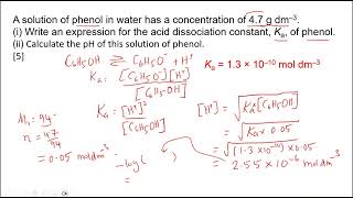 Part3 Acid Bases pH Exam Questions [upl. by Eaves245]