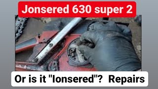 Jonsered 630 Super 2 repair  not oiling the chain and exhaust studs [upl. by Eiznikcm]