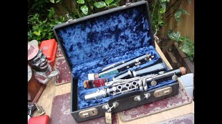 Vintage Boosey amp Hawkes London BampH clarinet with hard case Untested [upl. by Corissa284]