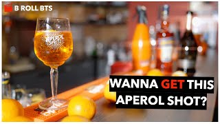 How I Shot This Epic Bartender Aperol Cocktail B Roll 🎬 Behind The Scenes [upl. by Llyrrad]