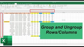 How to GroupUngroup Rows and Columns in Excel [upl. by Areid]