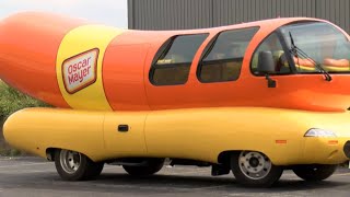 Oscar Mayer Wienermobile visits Sullivans in Winnebago [upl. by Ayotaj]