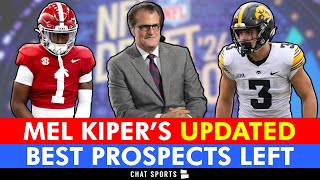 Mel Kiper’s Best Available Prospects Left Ft Cooper DeJean Keon Coleman  2024 NFL Draft Big Board [upl. by Velick]