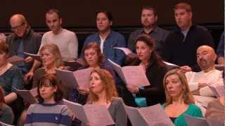 The Royal Opera Chorus rehearse Va Pensiero from Verdis Nabucco  Royal Opera LIVE [upl. by Tiraj]