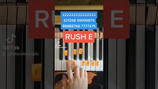 Easiest RUSH E Piano Tutorial Ever [upl. by Chiquia]