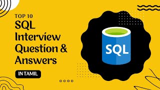 SQL Interview Questions and Answers for freshers  Crack Interview  Tamil  Part  1 [upl. by Bluefarb]