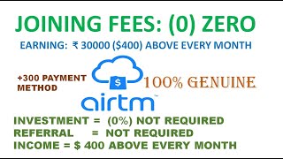 How to Earn Money From AirTm  Earn money Online  AirTm Full Training  How to Join AirTm  Airtm [upl. by Sukramal]