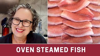 Healthy Oven Steamed Fish Keto  The Frugal Chef [upl. by Ahsietal449]