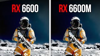 RX 6600M vs RX 6600  Comparison in 11 Games 1080p [upl. by Otrebtuc]