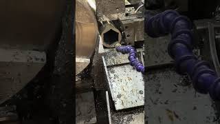 Hexagonal steel pipe cutting [upl. by Savina868]