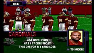 NFL Gameday 2000 Redskins vs Cardinals [upl. by Ailhat]