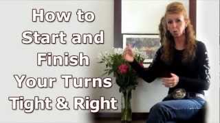 How to Start AND Finish Your Barrel Racing Turns Tight amp Right [upl. by Tiffanle]