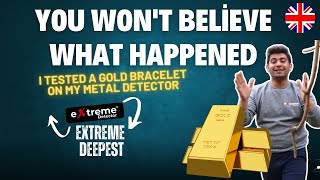 I Tested a GOLD BRACELET on My Metal Detector and You Wont Believe What Happened [upl. by Anuhsal]