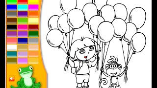 Dora Coloring Pages For Kids [upl. by Anilosi]