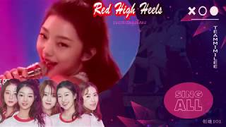 Mimi Lee Team  Red High Heels 红色高跟鞋Produce 101 China Girls subengซับไทย [upl. by Secnarf]