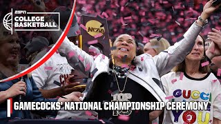 THE SOUTH CAROLINA GAMECOCKS ARE 2024 NATIONAL CHAMPIONS 🏆 FULL CEREMONY  ESPN College Basketball [upl. by Tijnar]