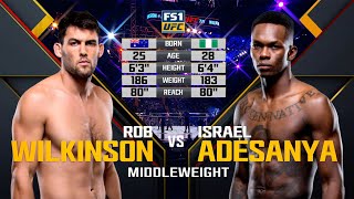 UFC Debut Israel Adesanya vs Rob Wilkinson  Free Fight [upl. by Romelle]