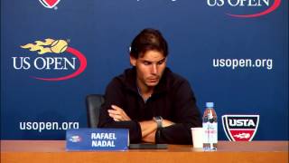 2013 US Open  Rafael Nadal Press Conference [upl. by Holladay691]