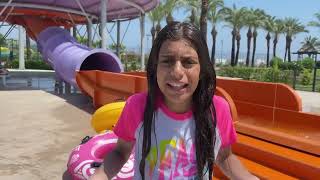 Deema and Sally Learn the rules and Safety at the waterpark playground [upl. by Bethesde734]