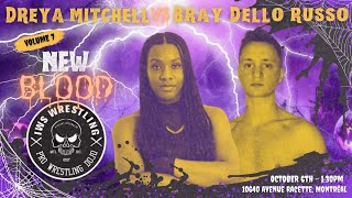 IWS New Blood volume 7 Dreya Mitchell vs Bray Dello Russo [upl. by Enytsirhc]