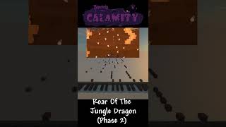 Terraria Calamity mod  Jungle Dragon theme Phase 2 part 8 Minecraft Noteblock shorts terraria [upl. by Selec]