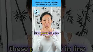 Acupressure Point for Tension Headache Relief and Eye Strain [upl. by Nosemyaj613]