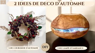 DIY  2 IDEES DE DECO D AUTOMNE TRES FACILE ET RAPIDE A FAIRE [upl. by Strohben]