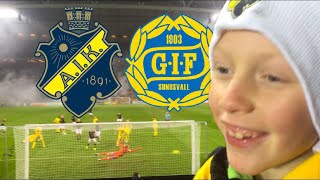 AIK vs GIF Sundsvall Match Vlogg [upl. by Auqinahs]