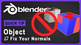 Check and Fix Your Normals  Blender  Quick Tip [upl. by Munster]