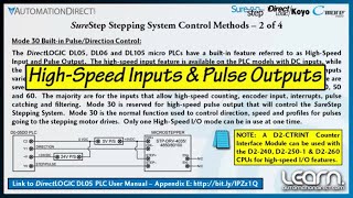 Motion Control SureStep Stepping System Control Methods Part 2 of 8 from AutomationDirect [upl. by Towers487]