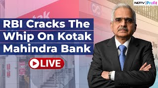 Kotak Mahindra Bank News LIVE  Kotak Bank Share Price Plummets 10 After RBI Crackdown [upl. by Eneja]