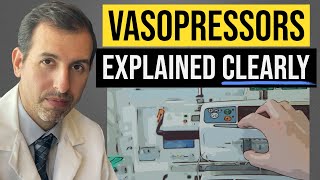 Vasopressors Explained Clearly Norepinephrine Epinephrine Vasopressin Dobutamine [upl. by Cello]