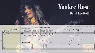 Yankee Rose  David Lee Roth  Guitar Tab [upl. by Attelrak]