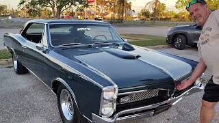 67 GTO 4 speed hood tach beautiful restoration long term ownershipguys 1st car really sweet [upl. by Gayelord]