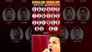 BENGALURU BENGALURUPLAYING XI IN IPL 2024VS PREDICTED XI FOR IPL 2025 iplauction viratkholi short [upl. by Nicola215]