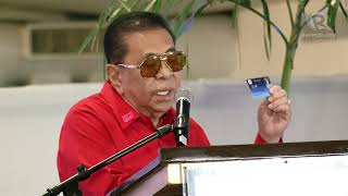 Chavit Singson files candidacy for senator [upl. by Ahsyekal]