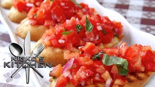 HOW TO MAKE BRUSCHETTA  VIDEO RECIPE [upl. by Ma]